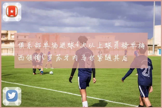 俱乐部单场进球4次以上球员榜单梅西领衔C罗苏牙内马尔紧随其后
